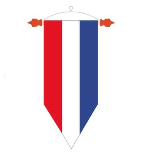 Welkomswimpel Hollandse wimpel Punt model wimpel kobalt Nederlandse wimpel kobalt vaan