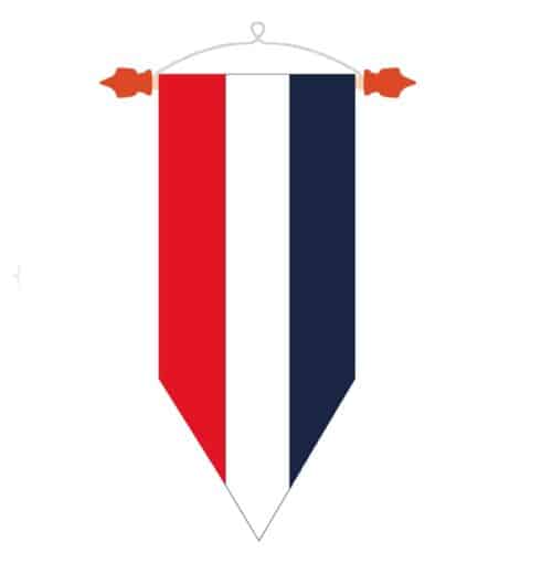 Welkomswimpel Hollandse wimpel Punt model Wimpel marine Nederlandse wimpel marine Vaan Donker blauwe baan