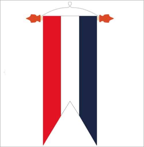 Welkomswimpel Hollandse wimpel Nederlandse wimpel Zwaluwstaart Marine blauw